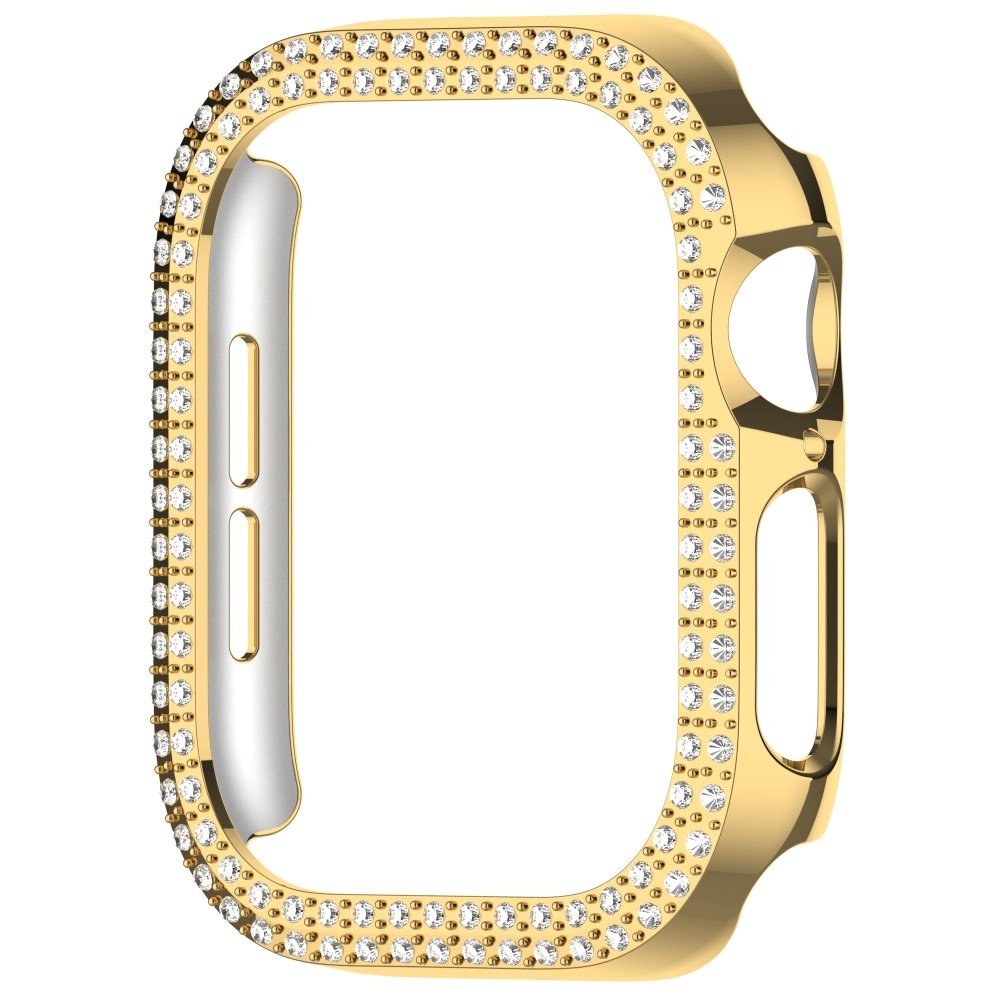 Funda Rhinestone Apple Watch Series 10 42mm oro