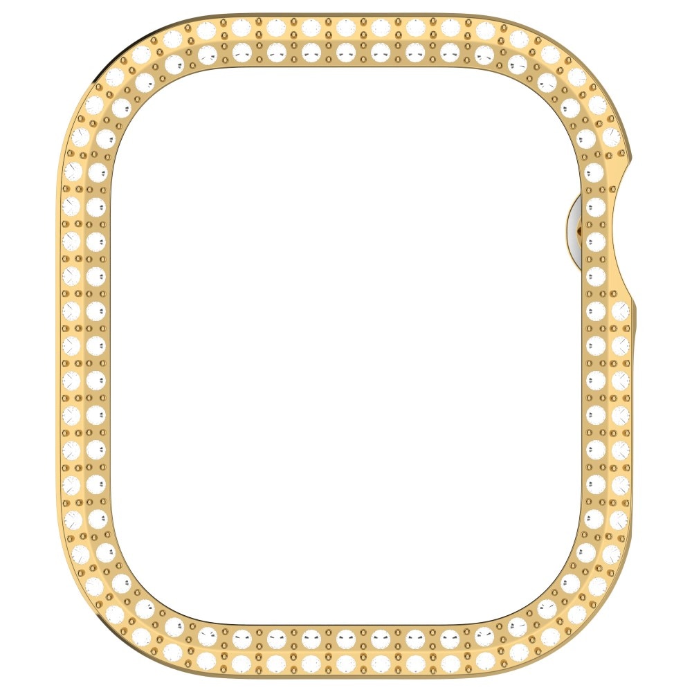 Funda Rhinestone Apple Watch Series 10 42mm oro