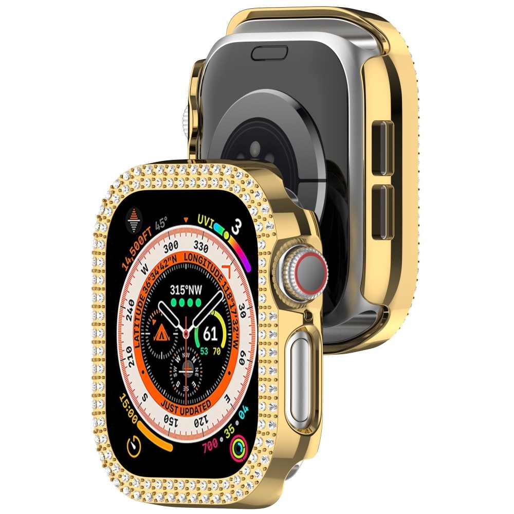 Funda Rhinestone Apple Watch Series 10 42mm oro