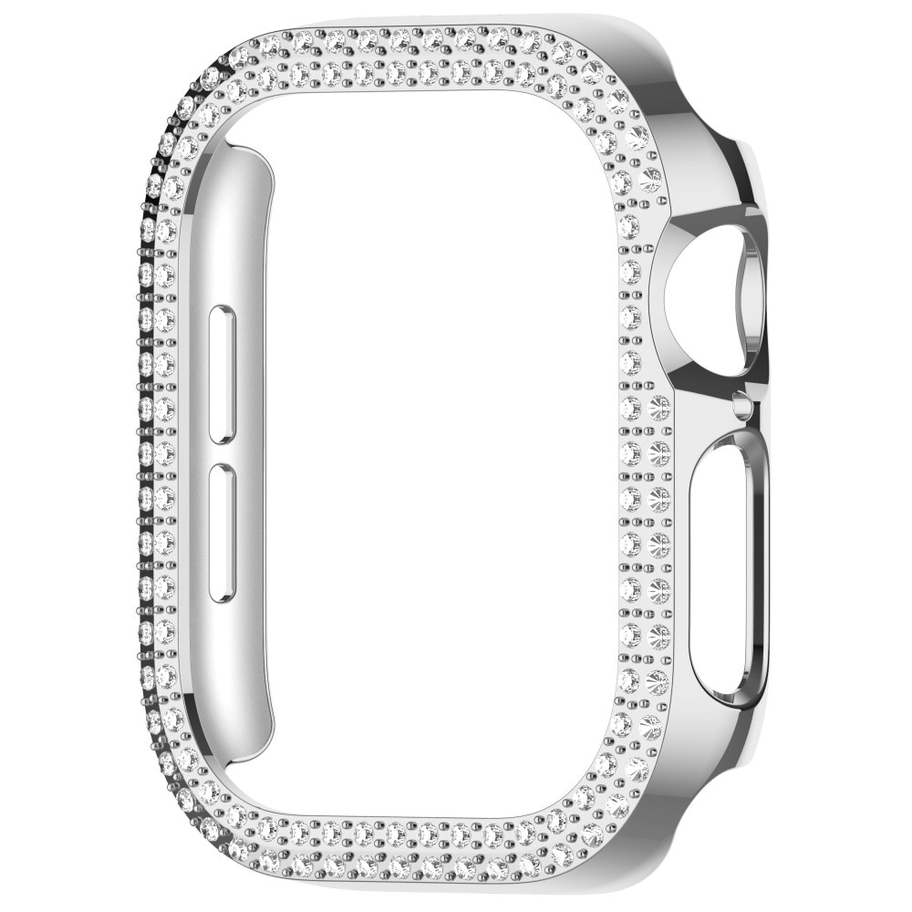 Funda Rhinestone Apple Watch Series 10 42mm plata