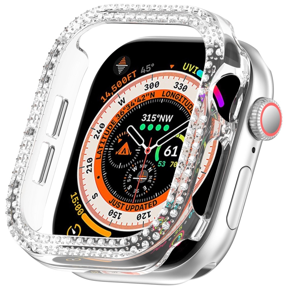 Funda Rhinestone Apple Watch Series 10 42mm transparente