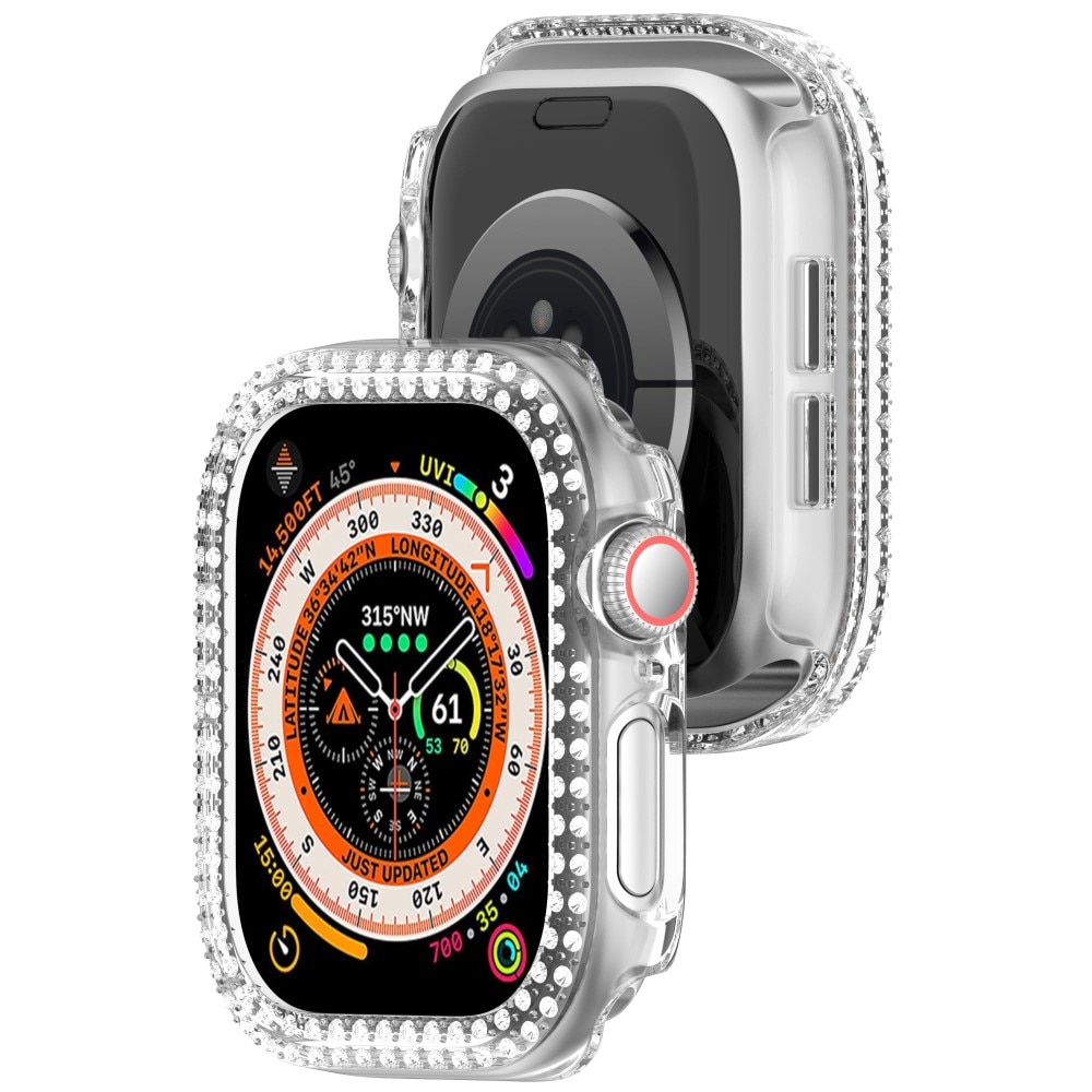 Funda Rhinestone Apple Watch Series 10 42mm transparente