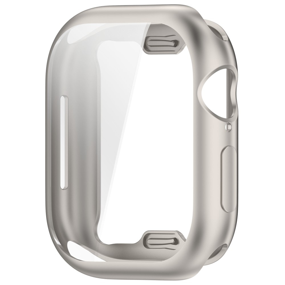 Funda Full Protection Apple Watch Series 10 42mm dorado champagne