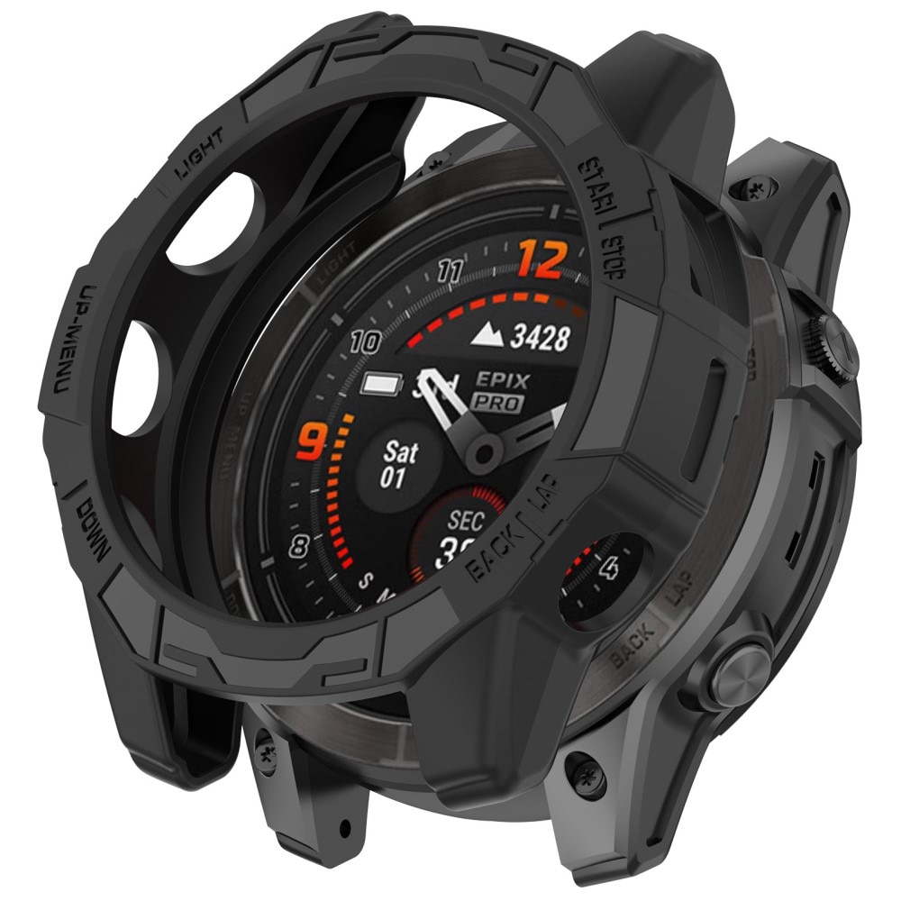 Funda TPU Garmin Fenix E 47mm negro