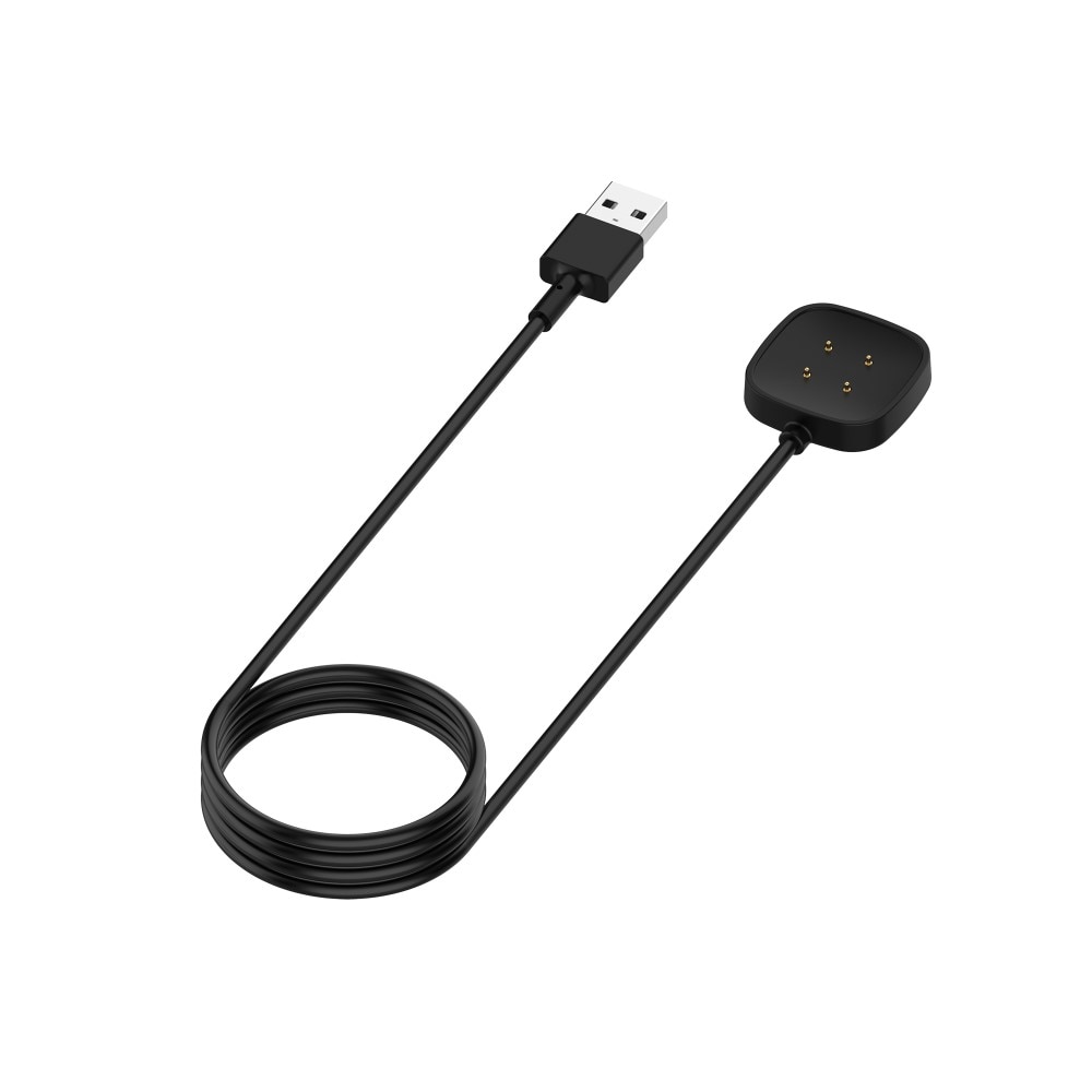 Cargador Magnético para Fitbit Versa 3, Negro