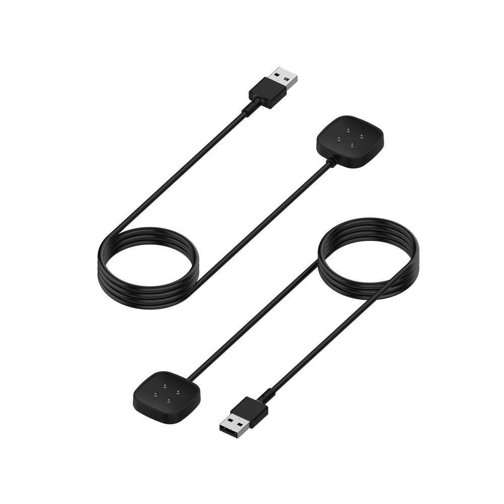 Cargador Magnético para Fitbit Versa 3, Negro