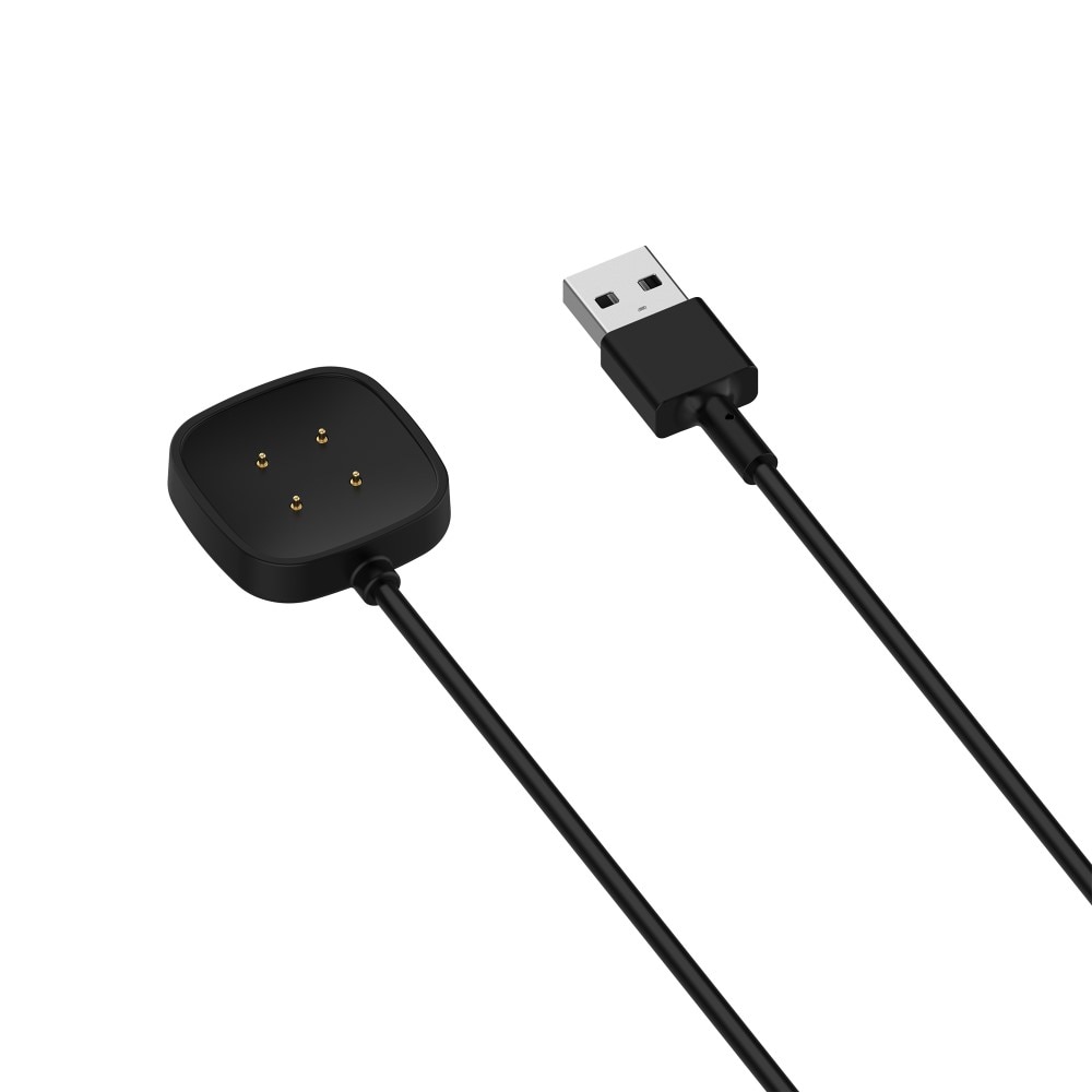 Cargador Magnético para Fitbit Versa 3, Negro