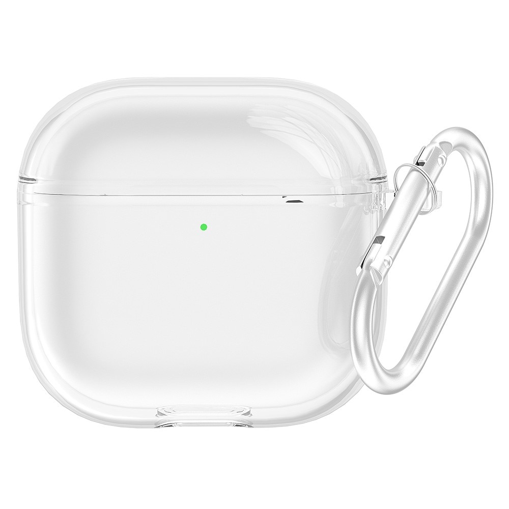 Funda de TPU con mosquetón Apple AirPods 4 transparente