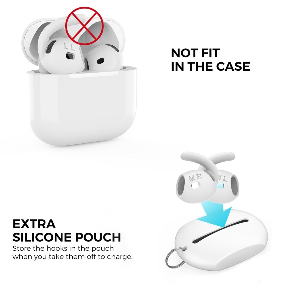 Sport Earhooks Apple AirPods 4 blanco