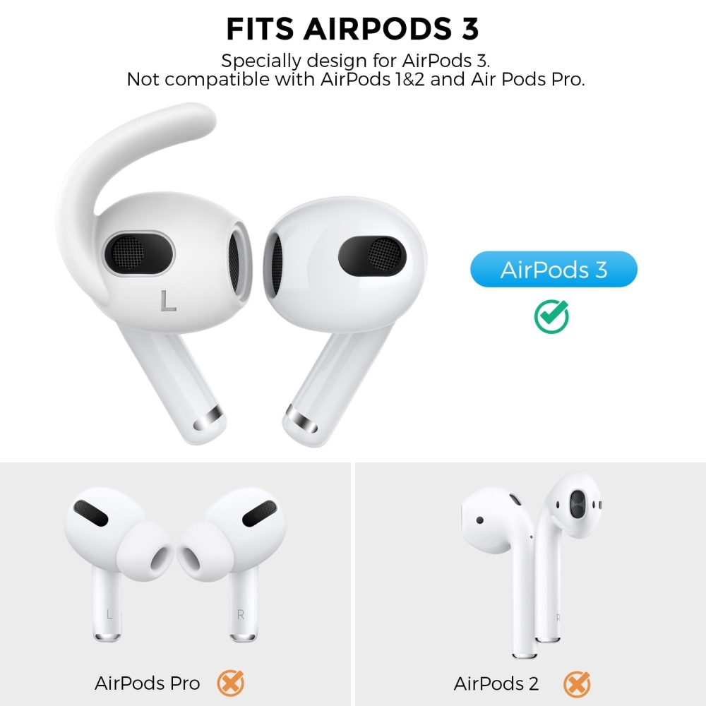 Sport Earhooks Apple AirPods 3 blanco