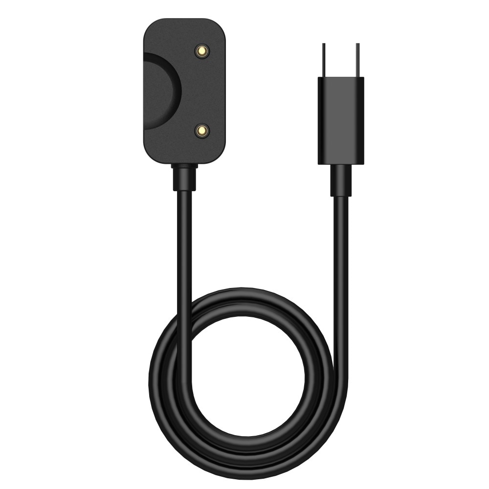 Cable de carga USB-C 1m para Samsung Galaxy Fit 3, Negro