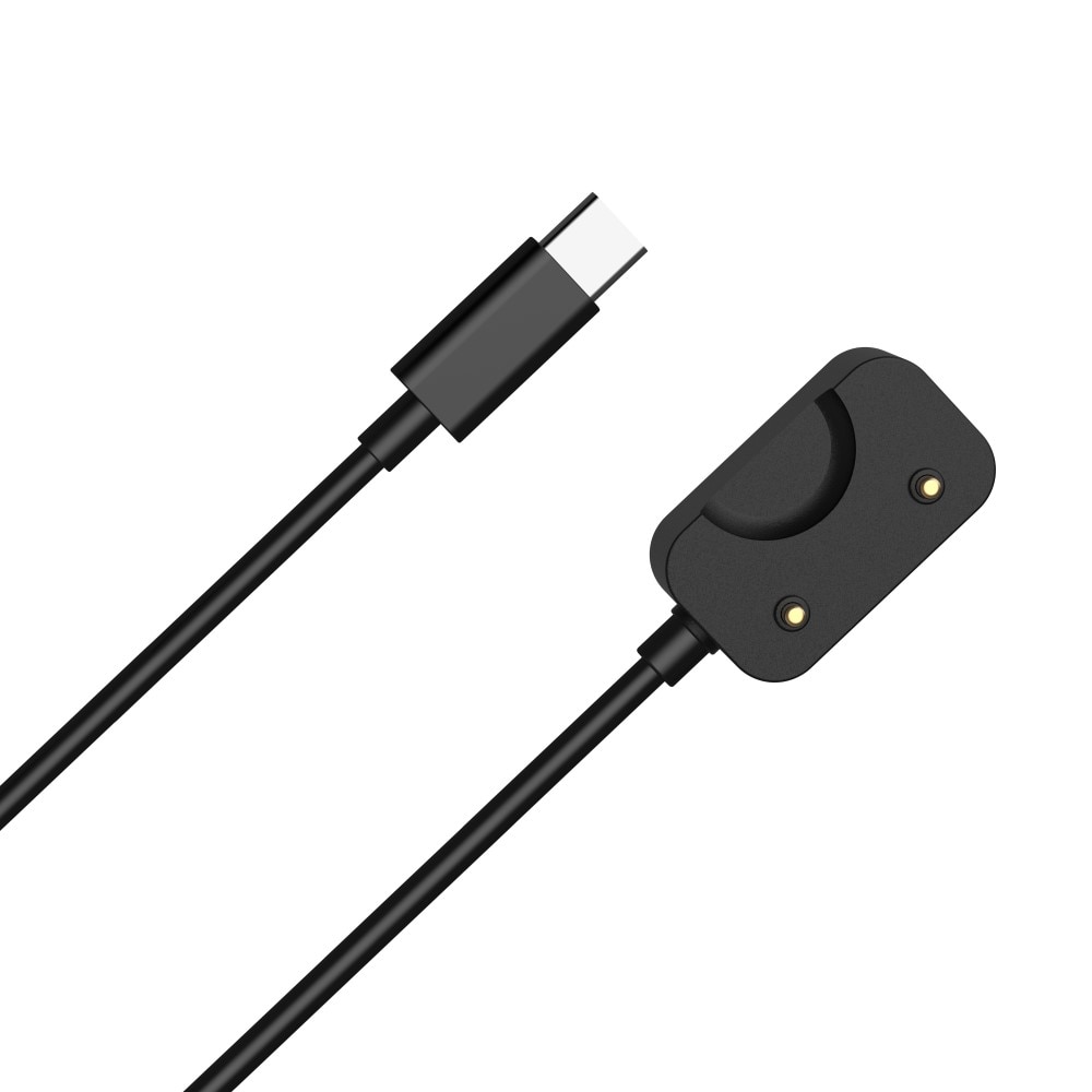 Cable de carga USB-C 1m para Samsung Galaxy Fit 3, Negro