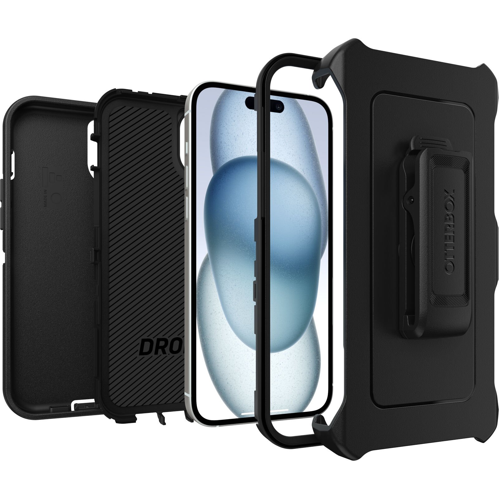 Funda Defender iPhone 15 Plus Black