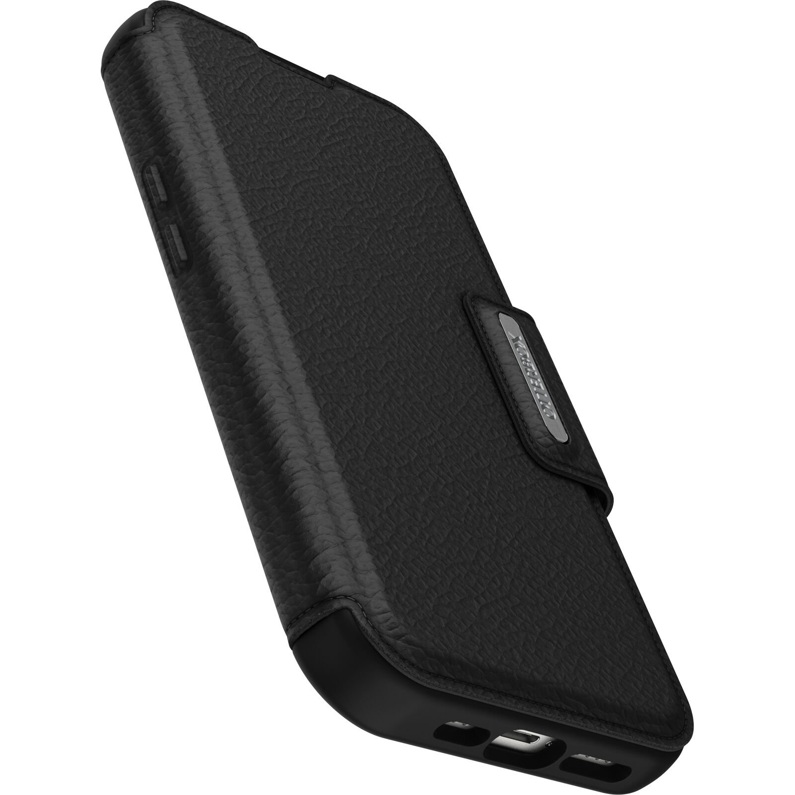 Funda Strada MagSafe iPhone 15 Pro negro