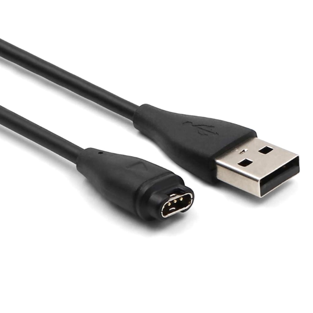 Cable de carga 1m para Garmin Epix 47mm Gen 2, Negro