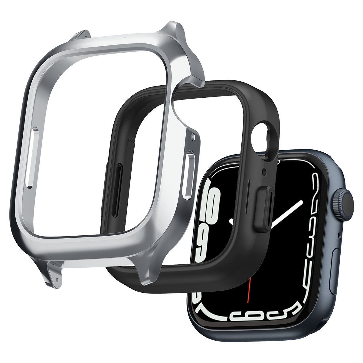 Funda Metal Fit Pro Apple Watch 45mm Series 7 Silver