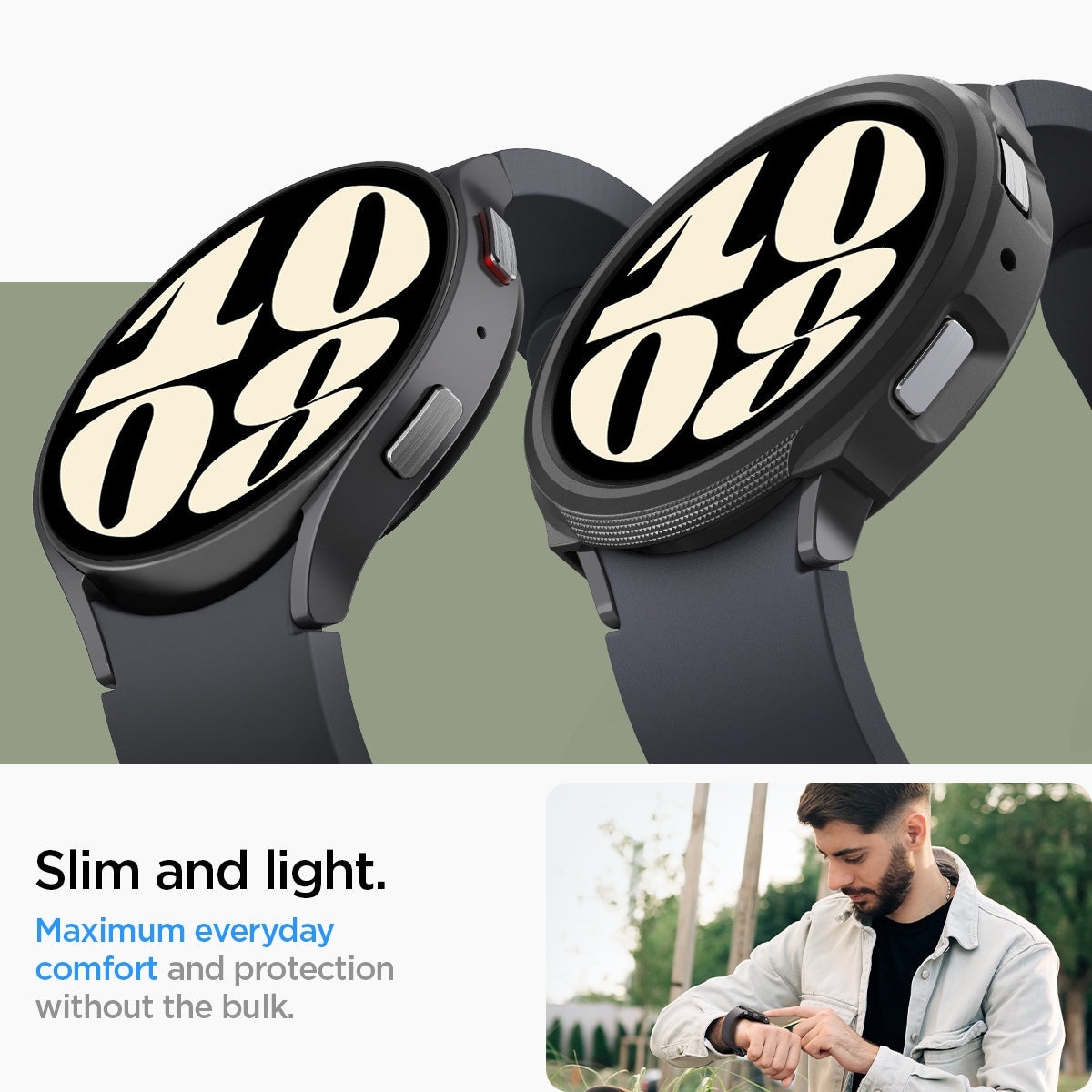 Funda Liquid Air Samsung Galaxy Watch 6 40mm negro