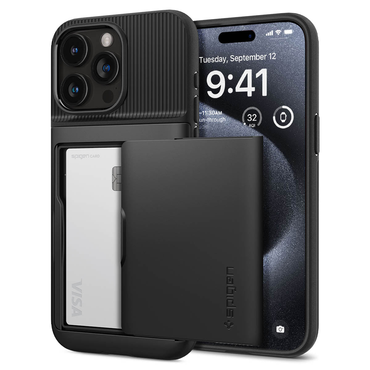 Funda Slim Armor CS iPhone 15 Pro Black