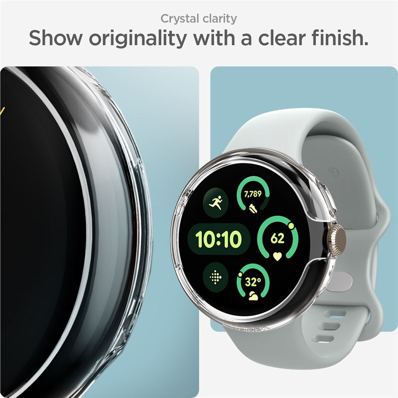 Funda Thin Fit Google Pixel Watch 3 41mm Crystal Clear