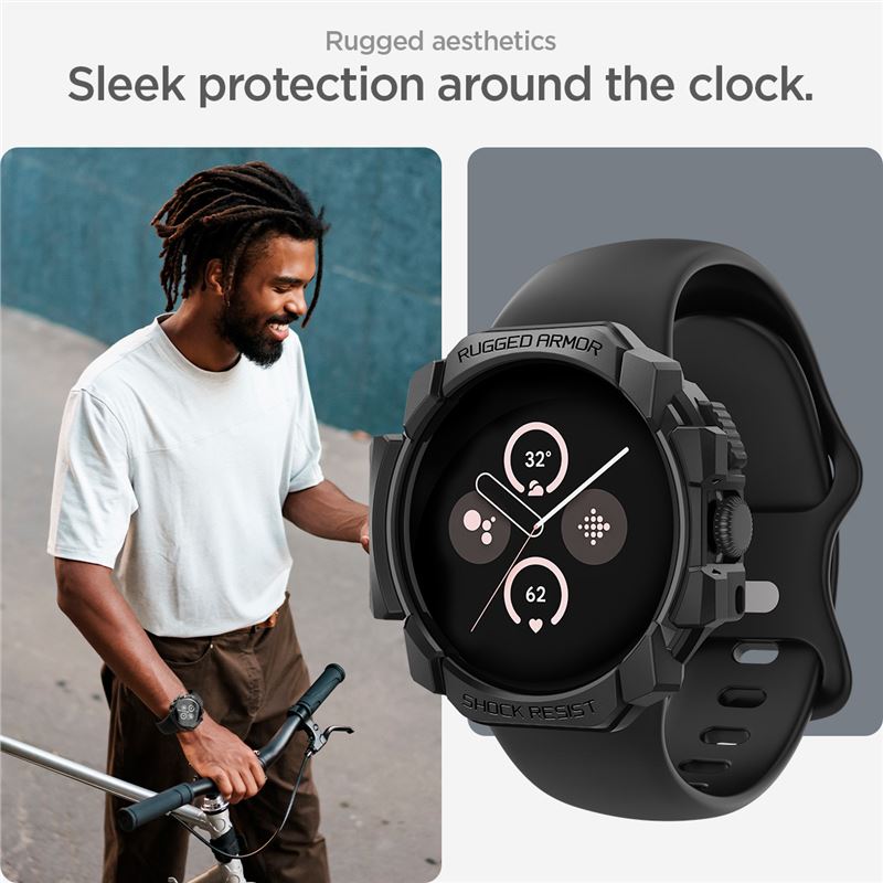 Case Rugged Armor Google Pixel Watch Black