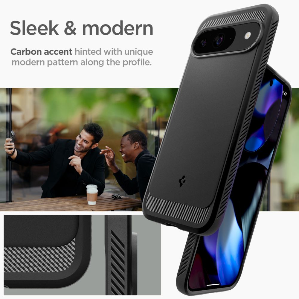 Case Rugged Armor Google Pixel 9 Pro Black