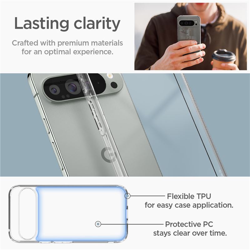 Funda Ultra Hybrid Google Pixel 9 Pro XL Crystal Clear