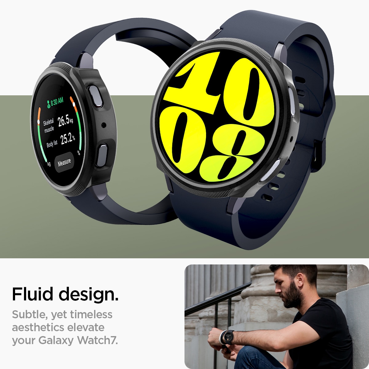 Funda Liquid Air Samsung Galaxy Watch 7 44mm Black