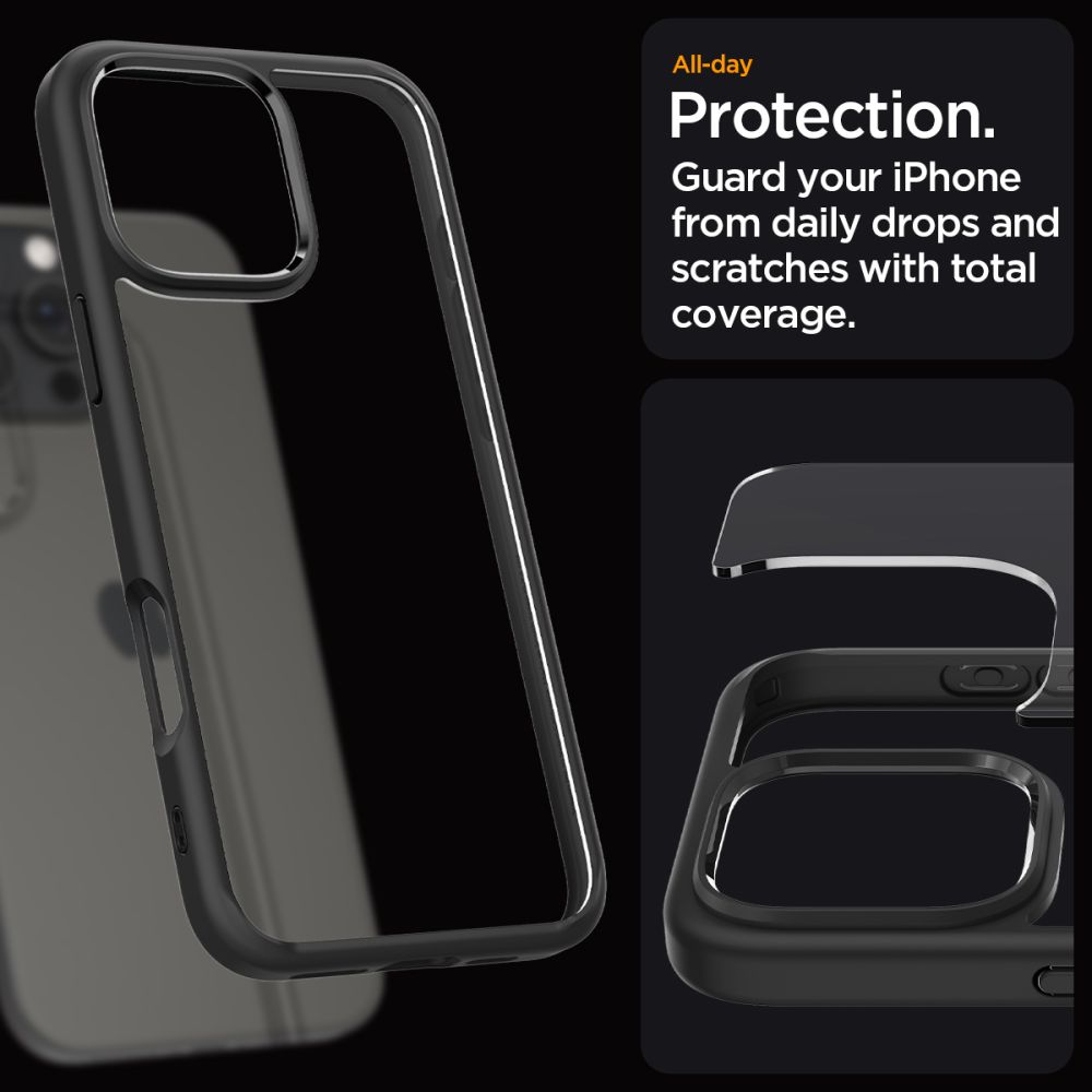 Funda Ultra Hybrid iPhone 16 Pro Matte Black