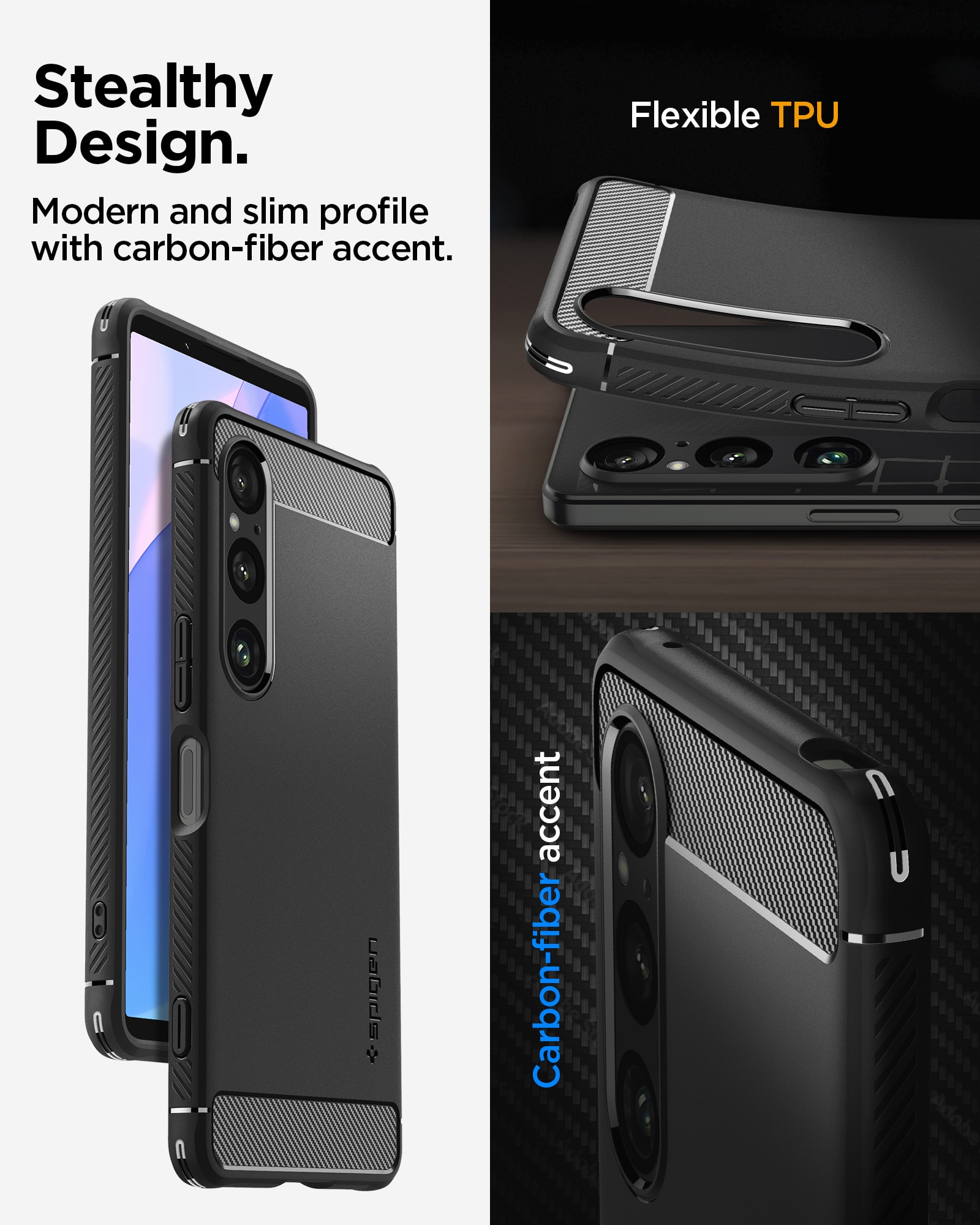 Case Rugged Armor Sony Xperia 1 VI Black