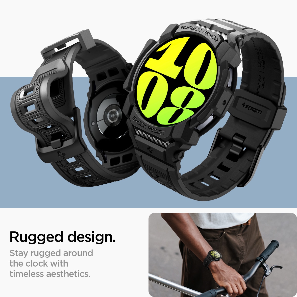 Rugged Armor Pro Samsung Galaxy Watch 7 40mm Black