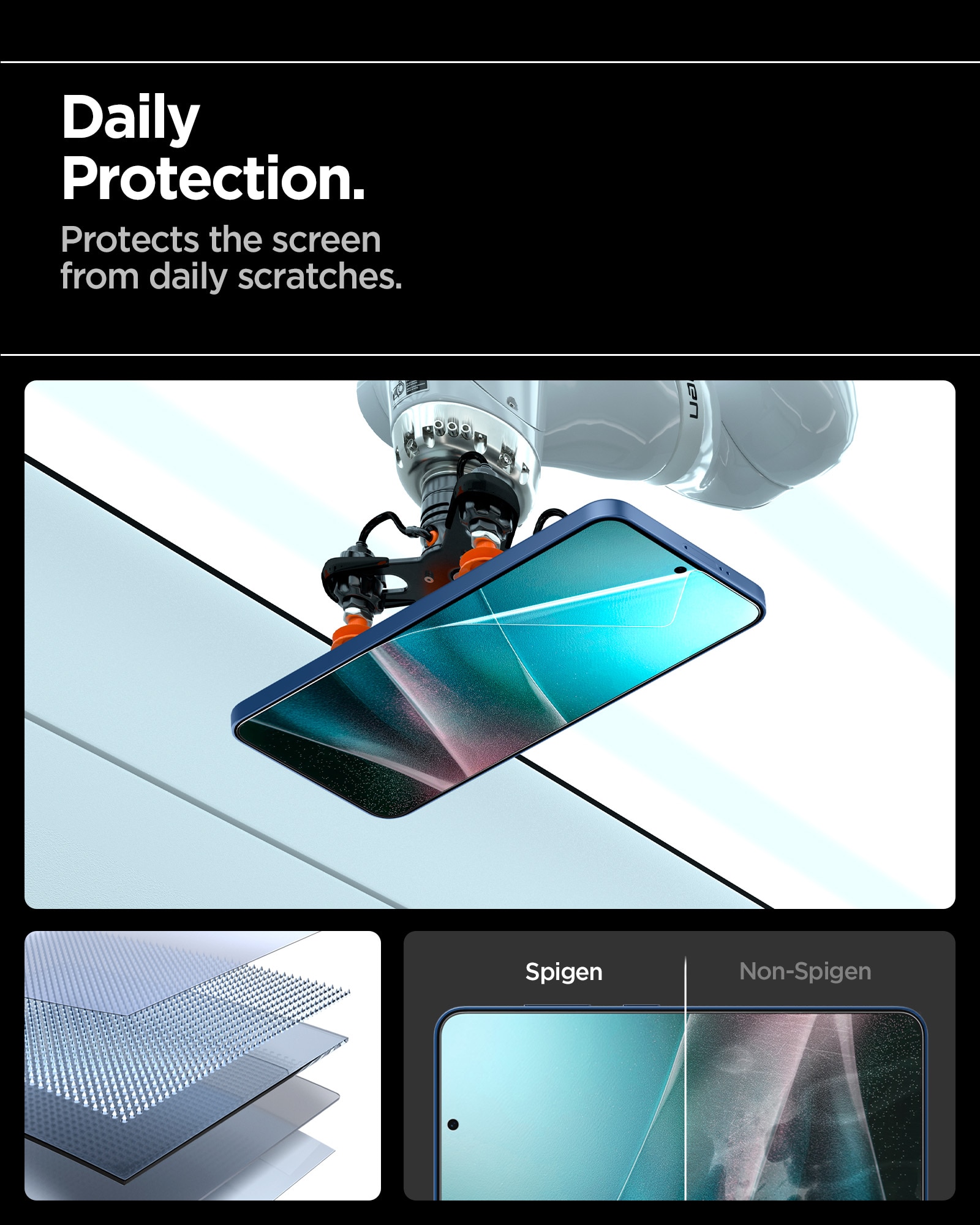 Protector de pantalla EliteShield EZ Fit Samsung Galaxy S25 Plus