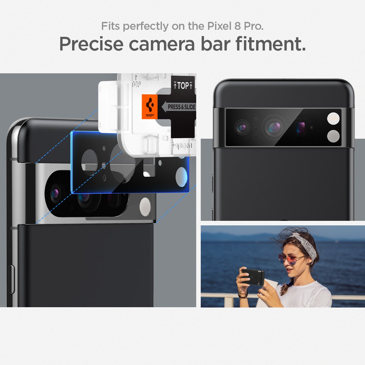 SDTEK Funda Para Google Pixel 8 Pro Protección Lente Cámara