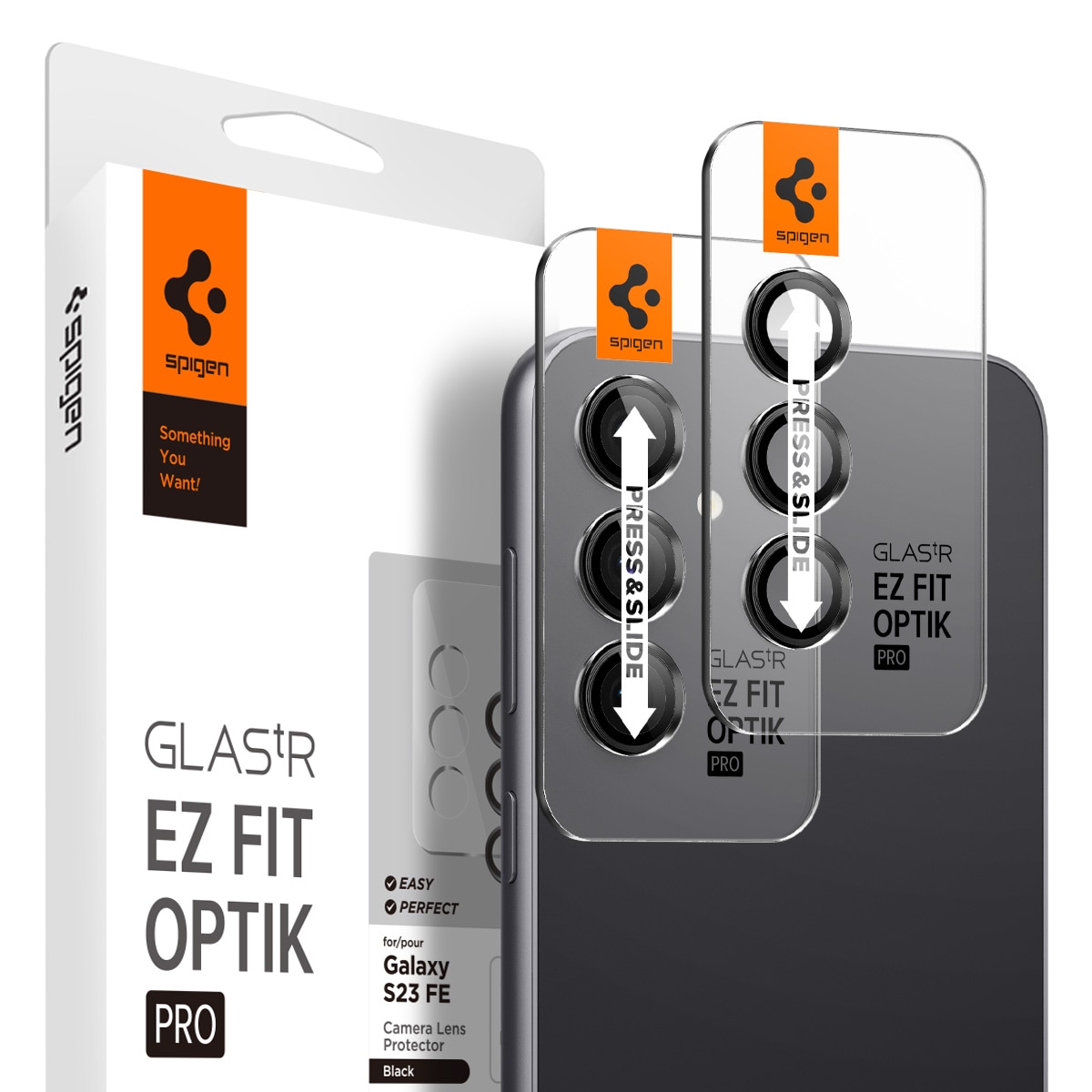 Spigen EZ Fit Optik Pro Protector de lente para Samsung Galaxy S23