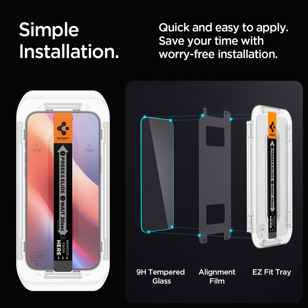 Screen Protector GLAS.tR EZ Fit (2 piezas) iPhone 16 Plus