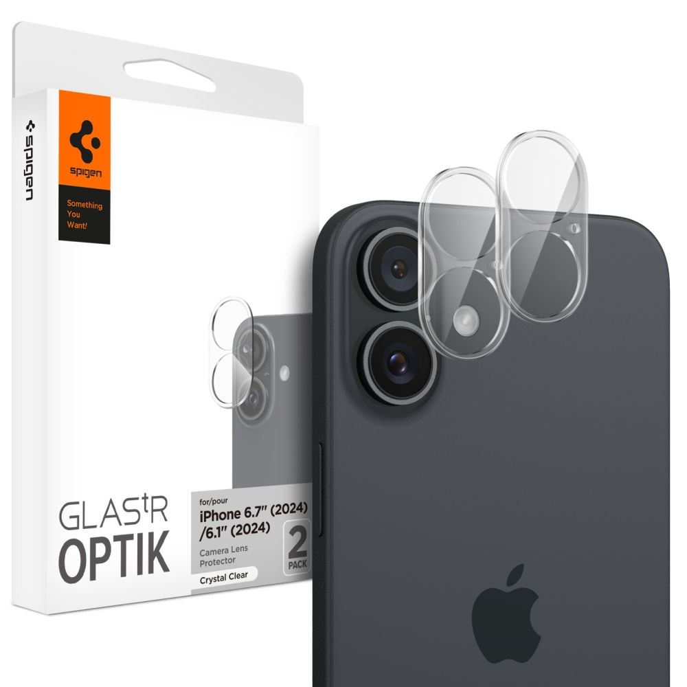 Optik Lens Protector (2 piezas) iPhone 16 Plus Clear