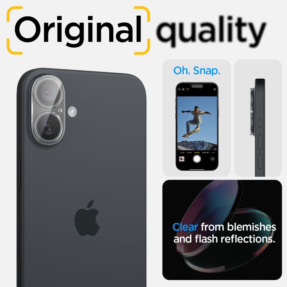 Optik Lens Protector (2 piezas) iPhone 16 Clear