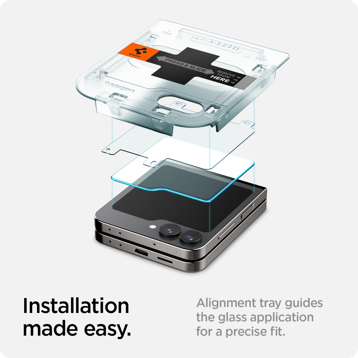 Cover Screen Protector GLAS.tR EZ Fit (2 piezas) Galaxy Z Flip 6