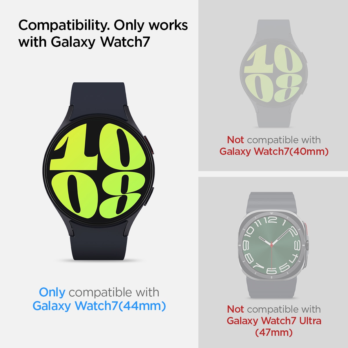 Protector de pantalla EZ Fit GLAS.tR (2 piezas) Samsung Galaxy Watch 7 44mm