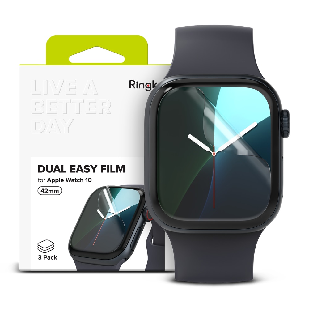 Dual Easy Screen Protector (3 piezas) Apple Watch Series 10 42mm