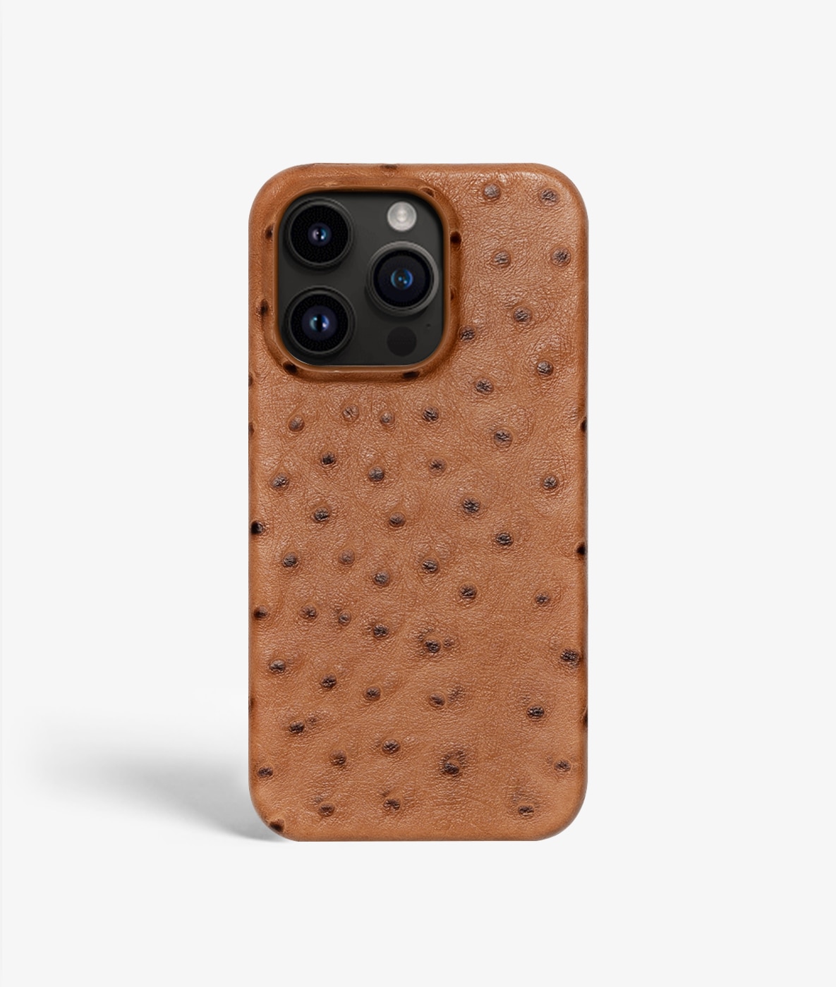 Funda iPhone 13 Pro Ostrich Cognac