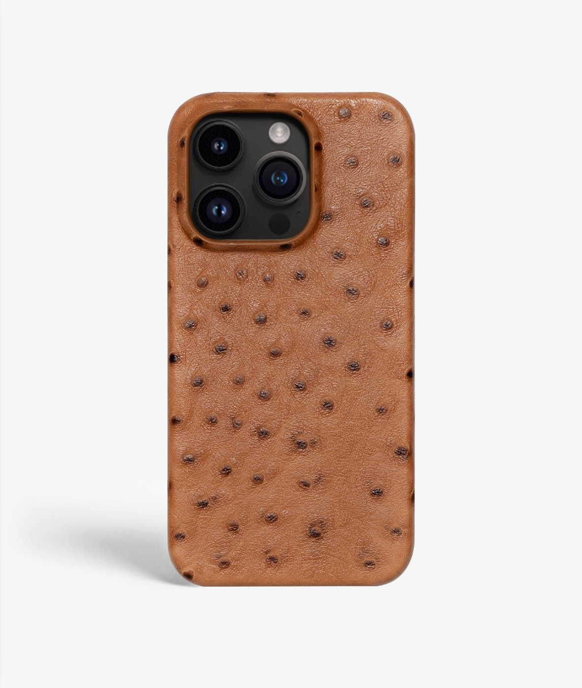 Funda iPhone 14 Pro Max Ostrich Cognac