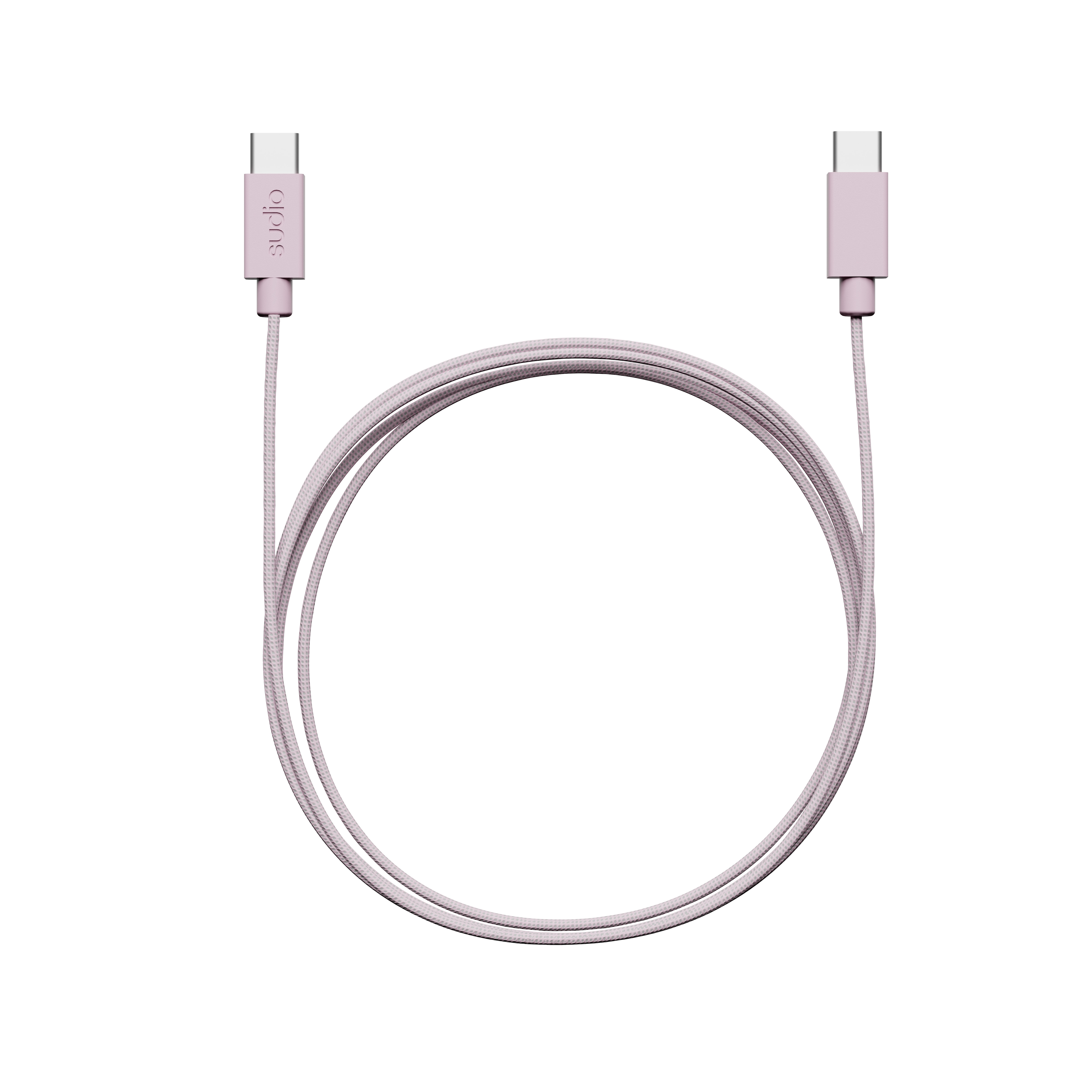 C1-C Cable de carga USB-C a USB-C 1.8 m Rosa