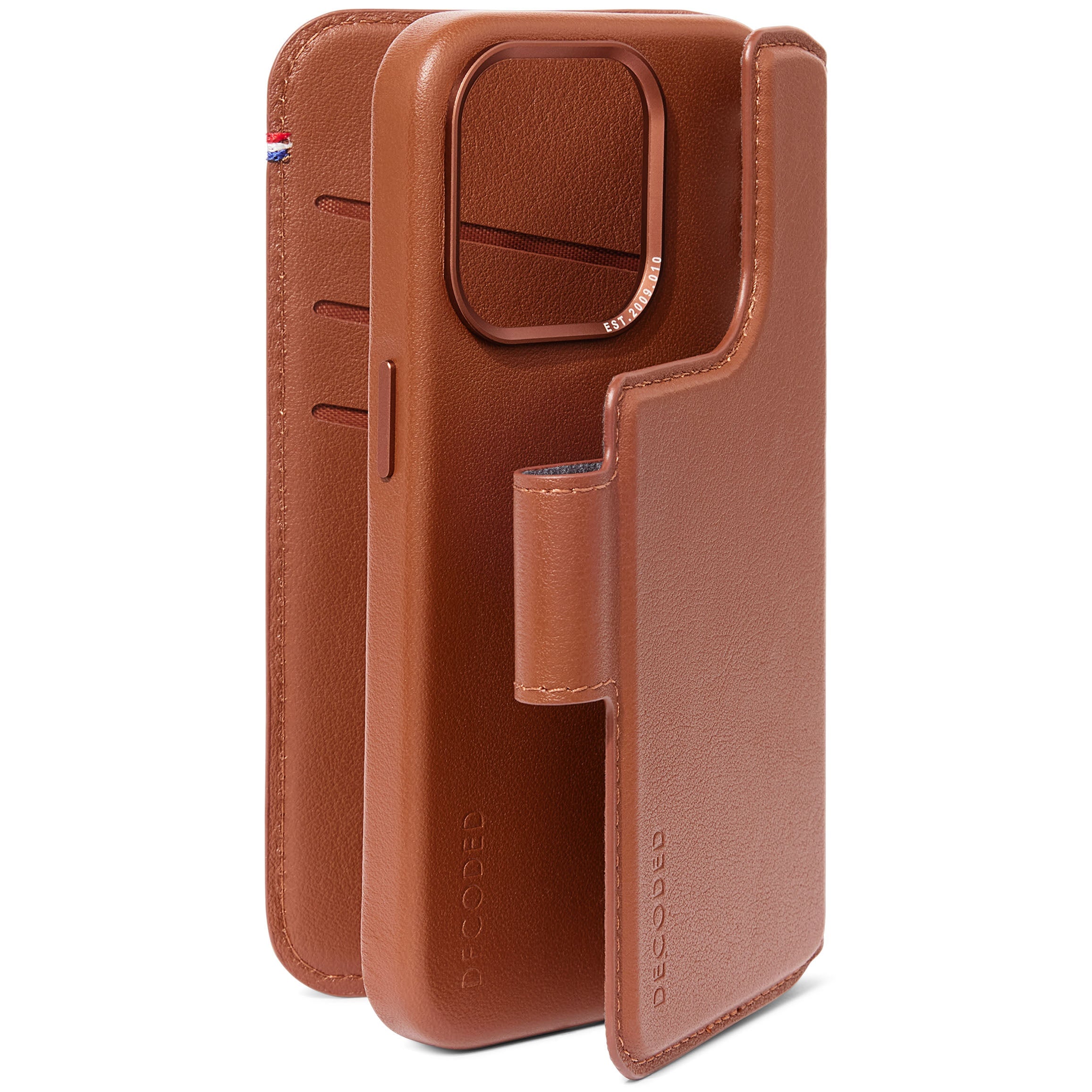 Detachable Wallet Leather iPhone 15 Pro Max Tan