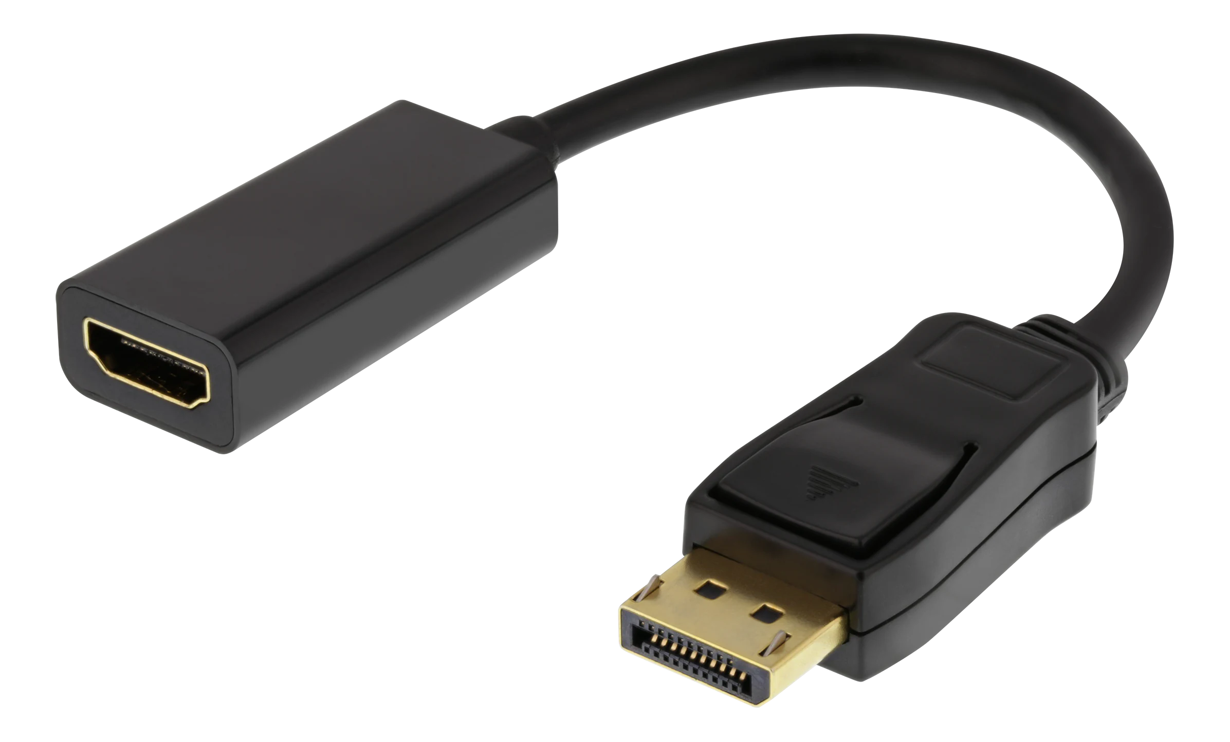 Adaptador de DisplayPort a HDMI negro