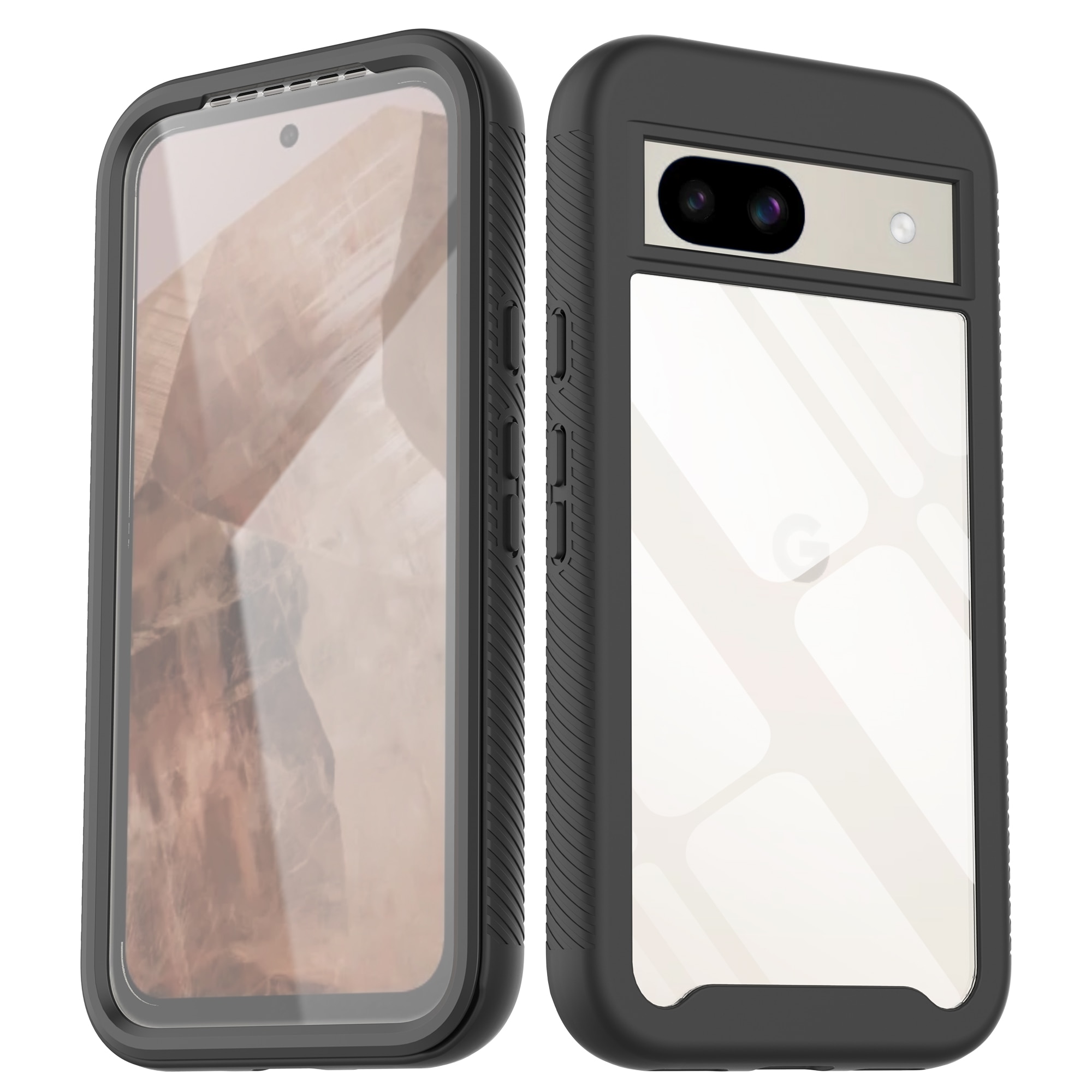 Funda Full Protection Google Pixel 8a negro