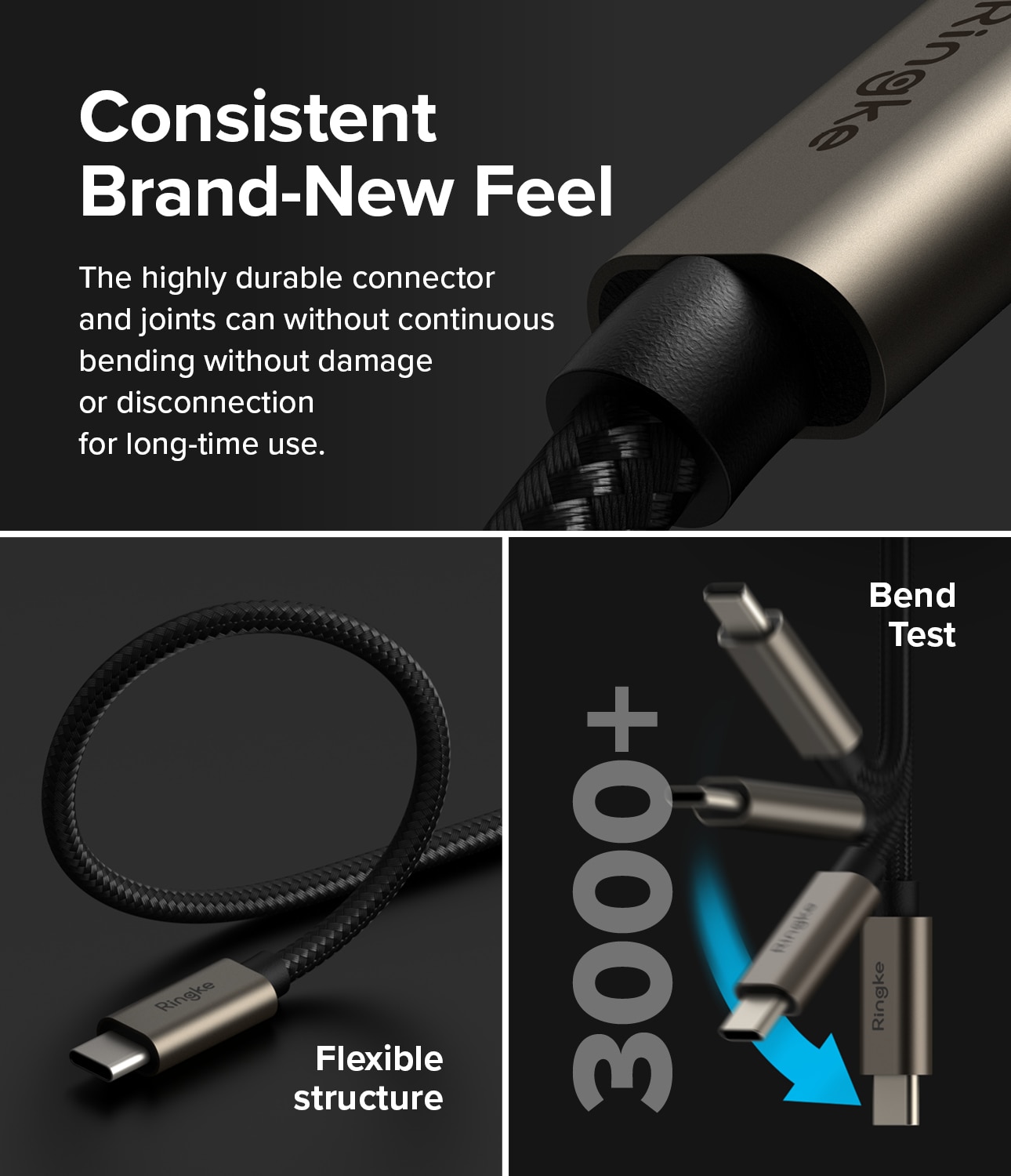 Fast Charging Basic Cable USB-A -> USB-C 0,5m, negro