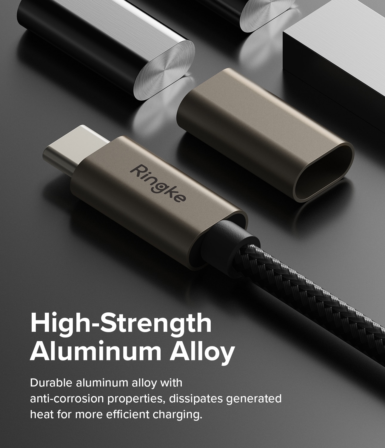 Fast Charging Basic Cable USB-A -> USB-C 0,5m, negro