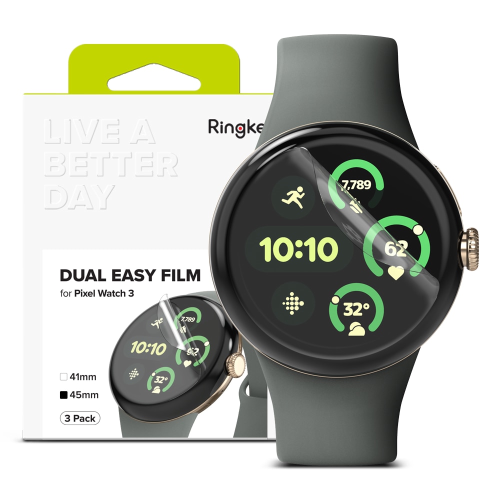 Dual Easy Screen Protector (3 piezas) Google Pixel Watch 3 45mm