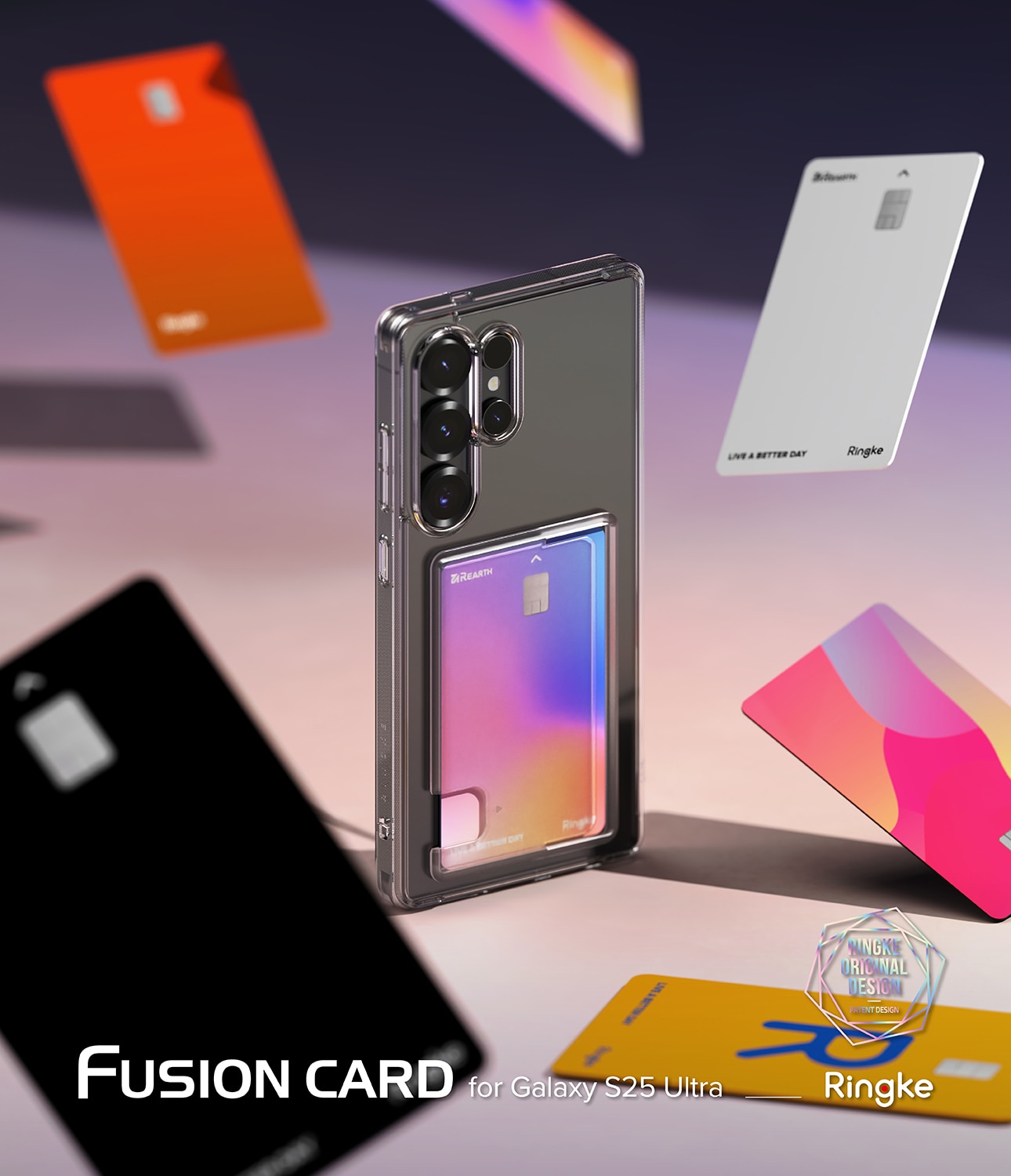 Funda Fusion Card Samsung Galaxy S25 Ultra transparente