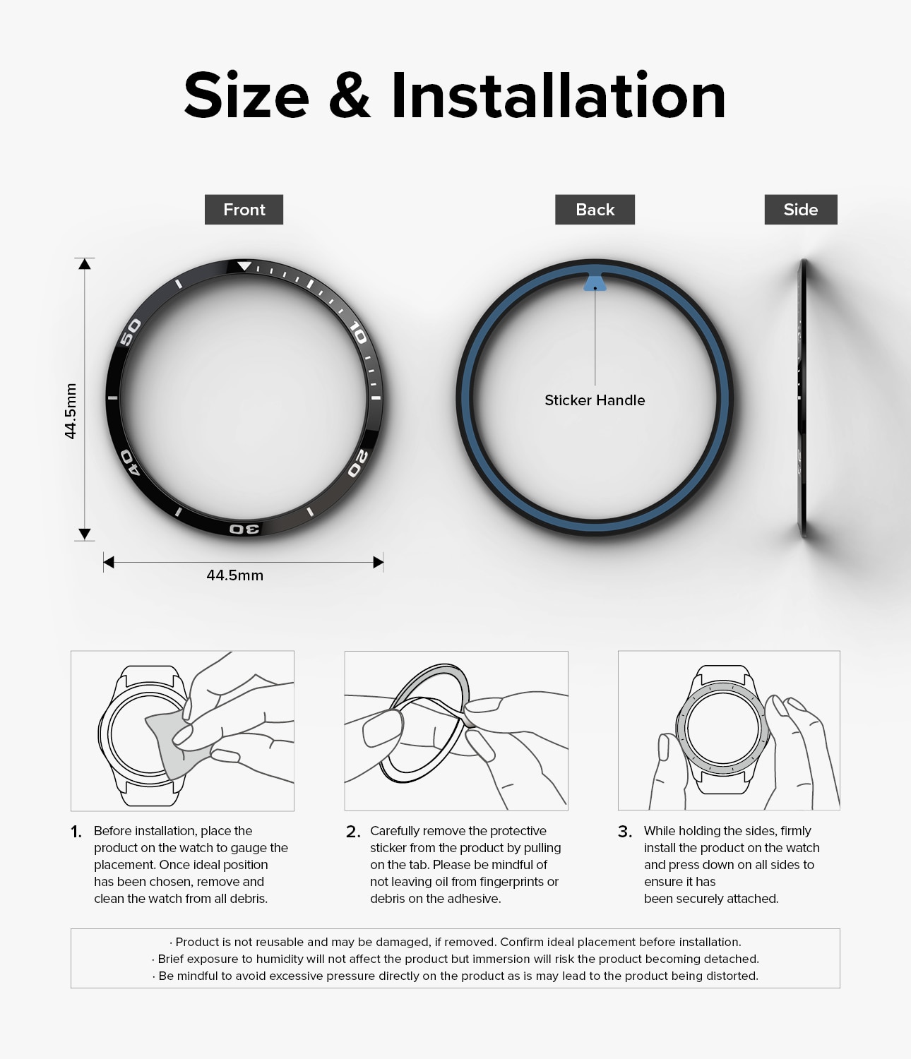 Bezel Styling Samsung Galaxy Watch 6 44mm negro